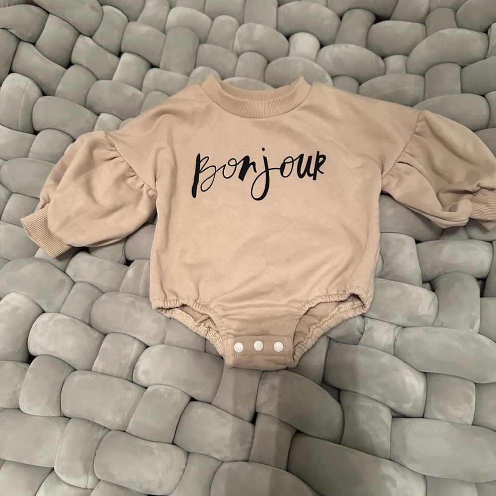 baby girl sweatshirt romper